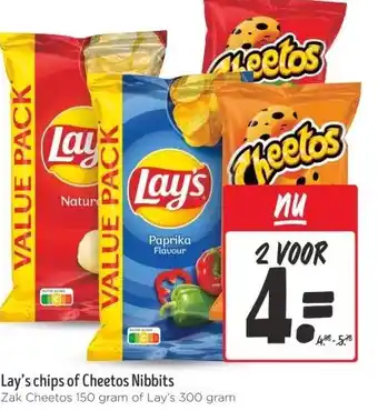 Jumbo Lay's chips of Cheetos Nibbits aanbieding