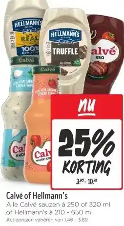 Jumbo Calvé of Hellmann's aanbieding