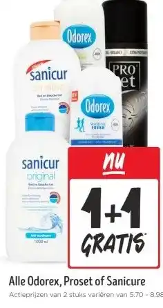 Jumbo Alle Odorex, Proset of Sanicure aanbieding