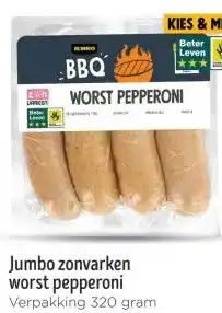 Jumbo Jumbo zonvarken worst pepperoni aanbieding
