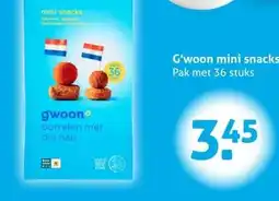 Hoogvliet G'woon mini snacks aanbieding
