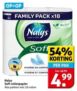 Hoogvliet Nalys Soft toiletpapier aanbieding