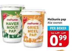 Hoogvliet Melkunie pap aanbieding