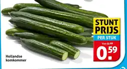 Hoogvliet Hollandse komkommer aanbieding
