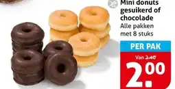 Hoogvliet Mini donuts gesuikerd of chocolade aanbieding