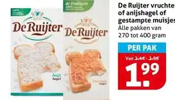 Hoogvliet De Ruijter vruchten-, of anijshagel of gestampte muisjes aanbieding