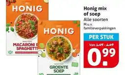 Hoogvliet Honig mix of soep aanbieding