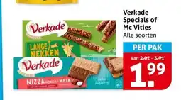 Hoogvliet Verkade Specials of Mc Vities aanbieding