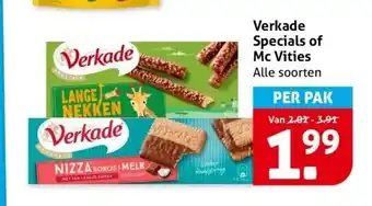 Hoogvliet Verkade Specials of Mc Vities aanbieding