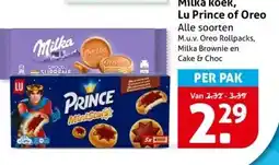 Hoogvliet Milka koek, Lu Prince of Oreo aanbieding
