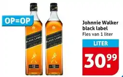 Hoogvliet Johnnie Walker black label aanbieding