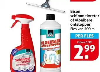 Hoogvliet Bison schimmelvreter of vloeibare ontstopper aanbieding