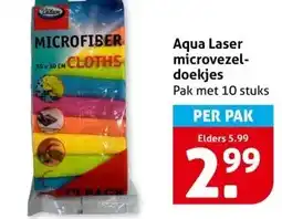 Hoogvliet Aqua Laser microvezel- doekjes aanbieding