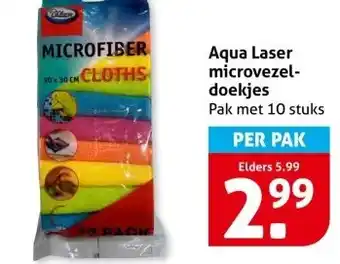 Hoogvliet Aqua Laser microvezel- doekjes aanbieding