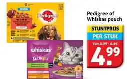 Hoogvliet Pedigree of Whiskas pouch aanbieding