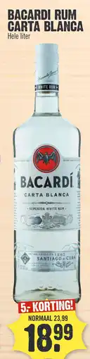 Super Dirck 3 BACARDI RUM CARTA BLANCA aanbieding