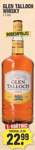 Super Dirck 3 GLEN TALLOCH WHISKY aanbieding