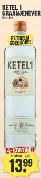 Super Dirck 3 KETEL 1 GRAANJENEVER aanbieding