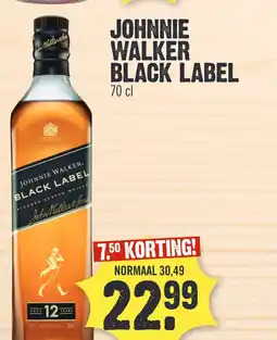 Super Dirck 3 JOHNNIE WALKER BLACK LABEL aanbieding