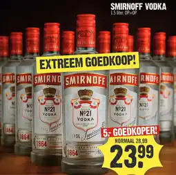 Super Dirck 3 SMIRNOFF VODKA aanbieding