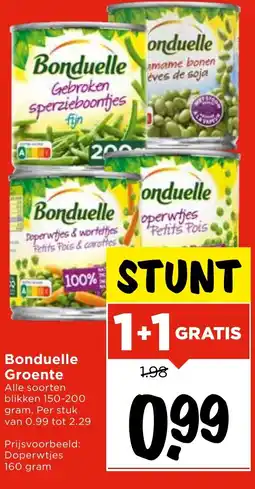 Vomar Voordeelmarkt Bonduelle Groente aanbieding