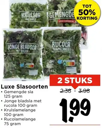 Vomar Voordeelmarkt Luxe Slasoorten aanbieding