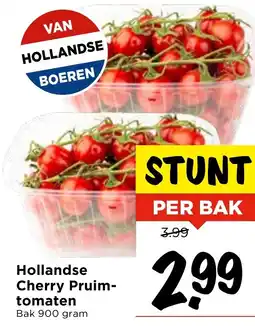 Vomar Voordeelmarkt Hollandse Cherry Pruim tomaten aanbieding