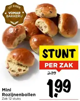 Vomar Voordeelmarkt Mini Rozijnenbollen aanbieding