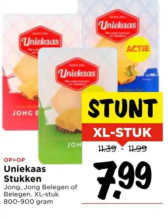 Vomar Voordeelmarkt Uniekaas Stukken aanbieding