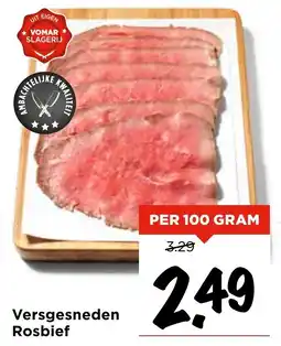 Vomar Voordeelmarkt Versgesneden Rosbief aanbieding