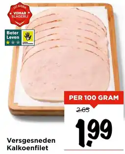 Vomar Voordeelmarkt Versgesneden Kalkoenfilet aanbieding