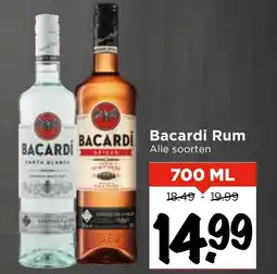 Vomar Voordeelmarkt Bacardi Rum aanbieding