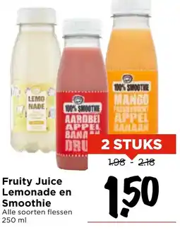 Vomar Voordeelmarkt Fruity Juice Lemonade en Smoothie l aanbieding