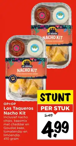 Vomar Voordeelmarkt Los Taqueros Nacho Kit aanbieding