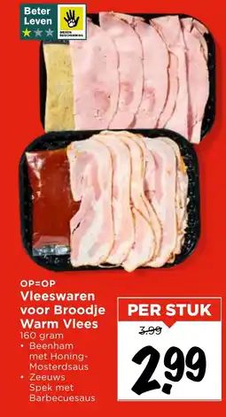 Vomar Voordeelmarkt Vleeswaren voor Broodje Warm Vlees aanbieding