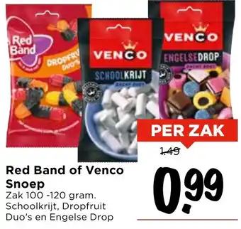 Vomar Voordeelmarkt Red Band of Venco Snoep aanbieding