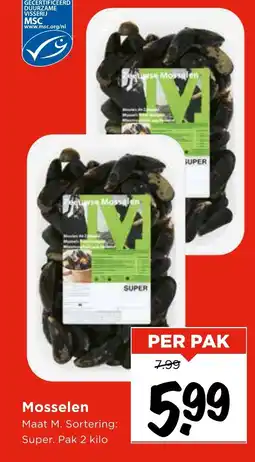 Vomar Voordeelmarkt Mosselen aanbieding