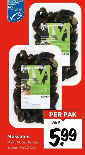 Vomar Voordeelmarkt Mosselen aanbieding