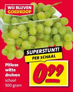 Nettorama Pitloze witte druiven aanbieding