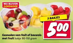 Nettorama Gesneden vers fruit of bavarois met fruit aanbieding