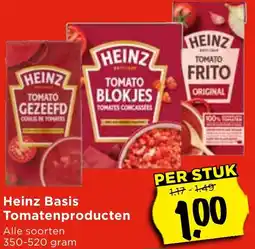 Vomar Voordeelmarkt Heinz Basis Tomatenproducten aanbieding