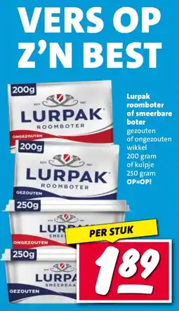 Nettorama Lurpak roomboter of smeerbare boter aanbieding