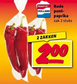 Nettorama Rode punt paprika aanbieding