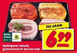 Nettorama Speklappen naturel, gemarineerd of aan het stuk aanbieding