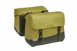 ANWB New Looxs Dubbele Fietstas Oslo Joli Double Olijf geel XXL aanbieding