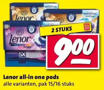 Nettorama Lenor all-in one pods aanbieding
