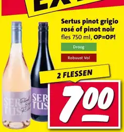 Nettorama Sertus pinot grigio rosé of pinot noir aanbieding