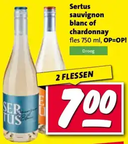Nettorama Sertus sauvignon blanc of chardonnay aanbieding