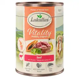 Zooplus 12x400g Lukullus Vitality Graanvrij - Rund aanbieding