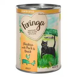 Zooplus 24x400g Kip, Eend, Varken Feringa Country-Style aanbieding